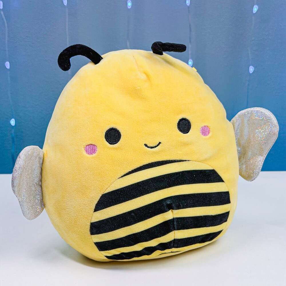 Squishmallows Sunny the Bee 8" Yellow Bumblebee Plush Stuffed Animal Kellytoy